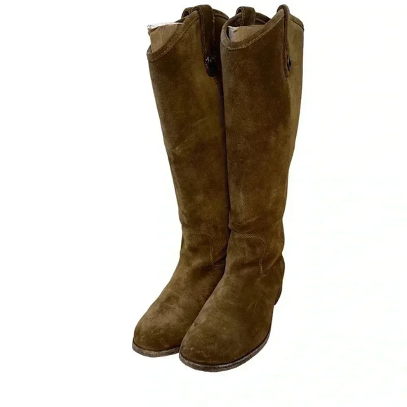 FRYE Melissa Button Leather Boots - Picture 3 of 12